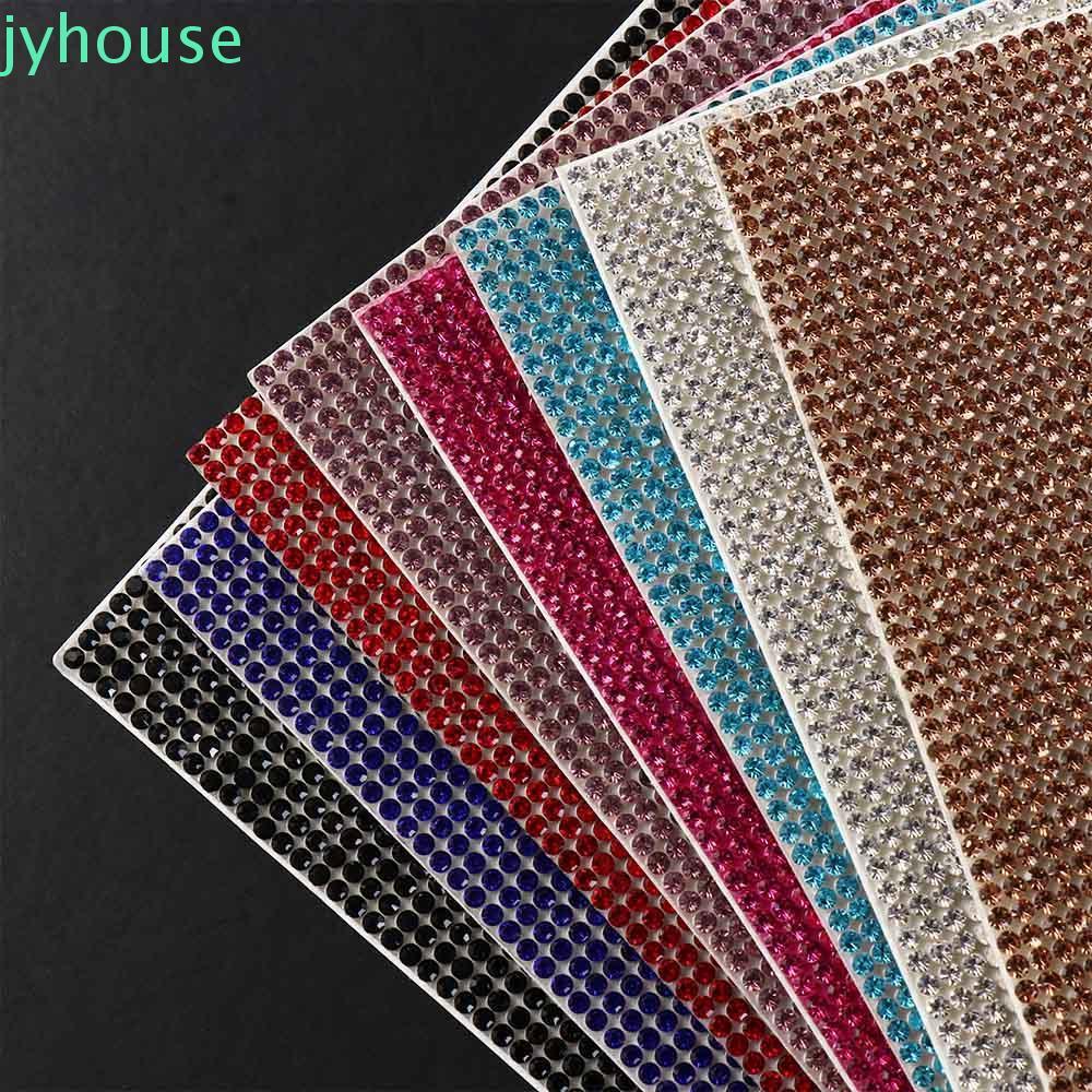 JYHOUSE Gem Stickers คุณภาพสูง Bling Glitter สติ๊กเกอร์แต่งรถ