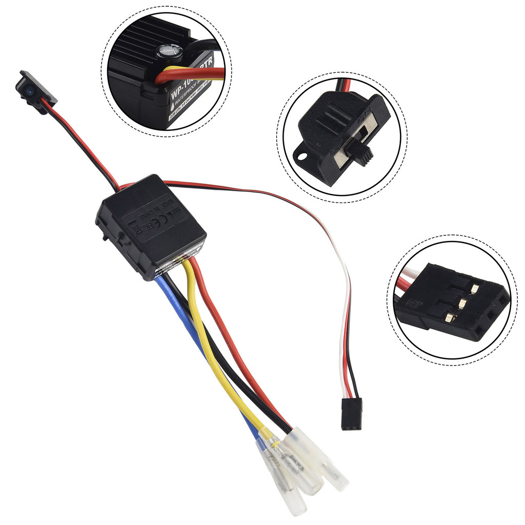 Hobbywing QuicRun 1060 RTR 60A ESC Brushed พร้อมความยืดหยุ่นสูงและความสามารถในปัจจุบัน