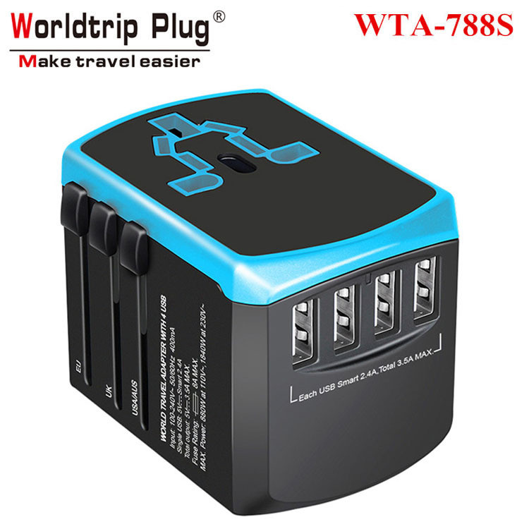 Global 4.5A Multi-Country Conversion Plug 2,000W ยุโรปมาตรฐานอเมริกันปลั๊กมาตรฐานออสเตรเลียอังกฤษแปล