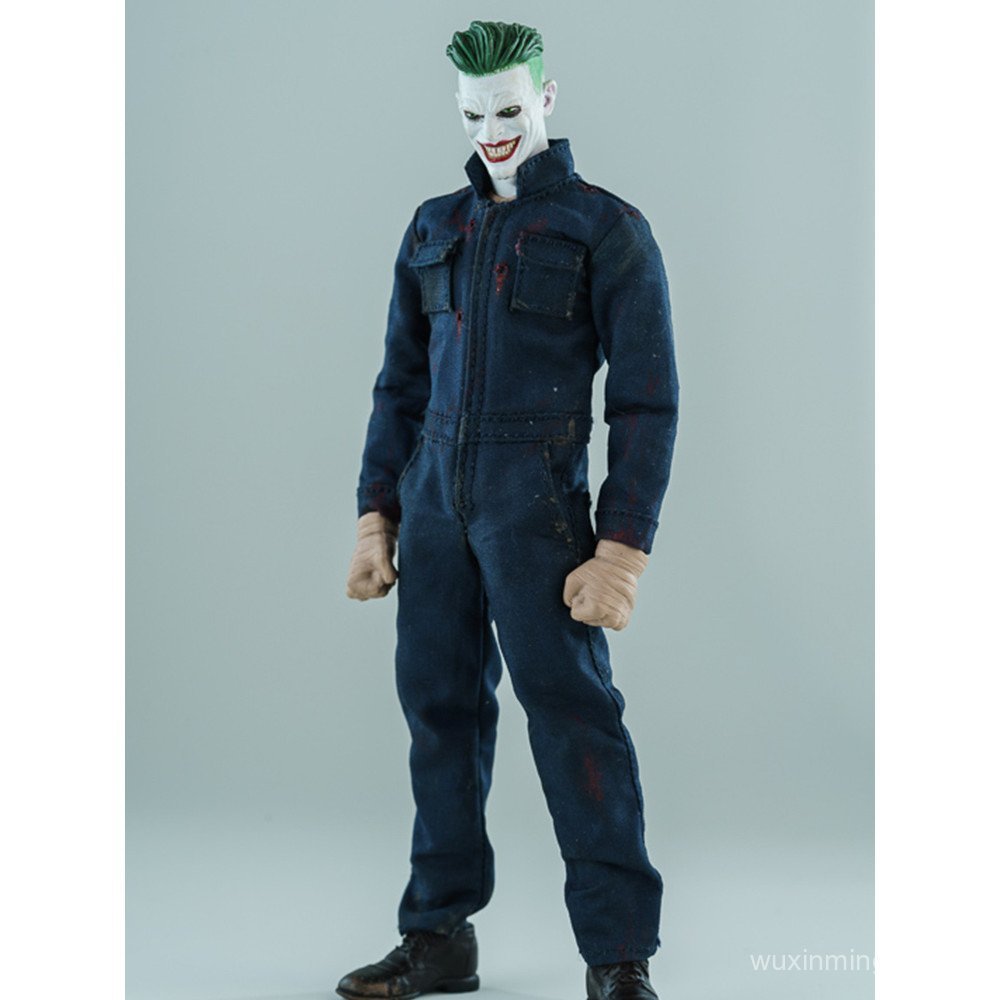 คลังสินค้าพร้อม 1/12 ทหารเสื้อผ้าชาย romkey20 ซม. Square Head Man ant Boundless Clown Tooling Jumpsu
