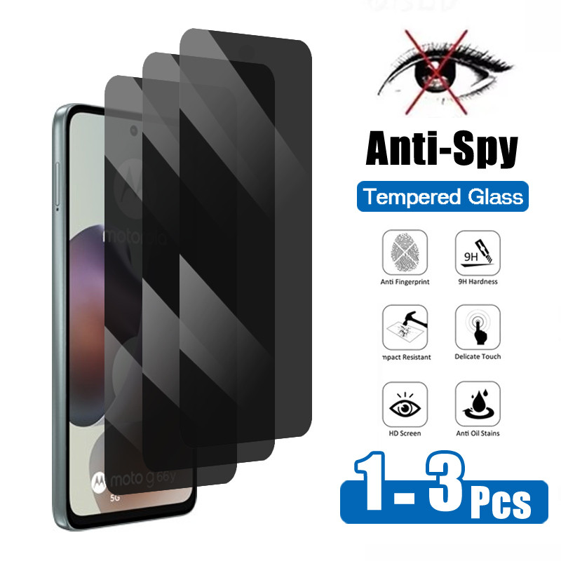 1-3 PCS สําหรับ Moto G66y G66j 5G Anti-SpyTempered Glass สําหรับ Motorola Moto X70 Air G06 G100 Pro 