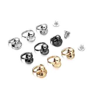 5 ชิ้น น็อต + หัวเข็มขัดแบบเกลียวสำหรับใส่โทรศัพท์แบบพิเศษdiy เงิน/ทอง จัดส่งจากไทย