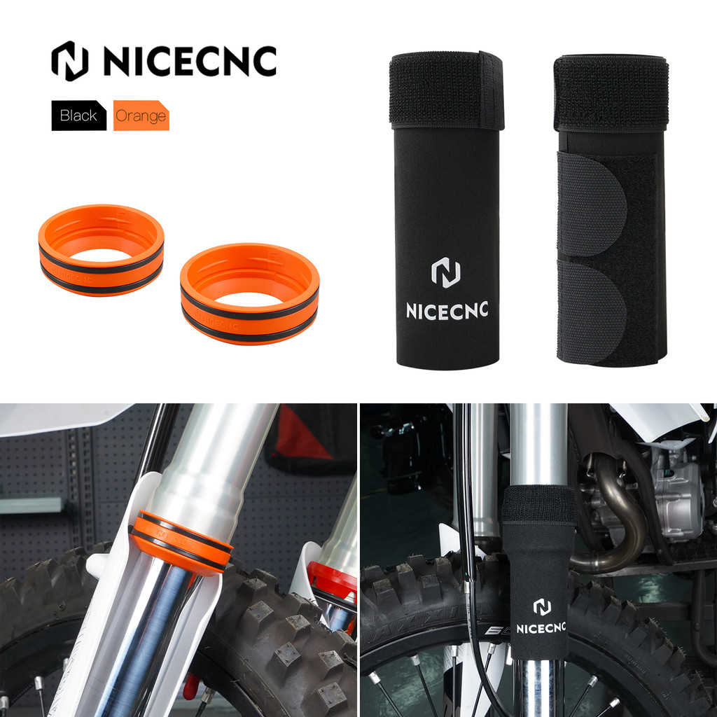 NC  สำหรับ KTM EXC 300 ปลอกกันโคลนโช้คหน้า สำหรับ KTM EXC-F 350 SX 125 SXF 450 XC XCW Husqvarna TE 3