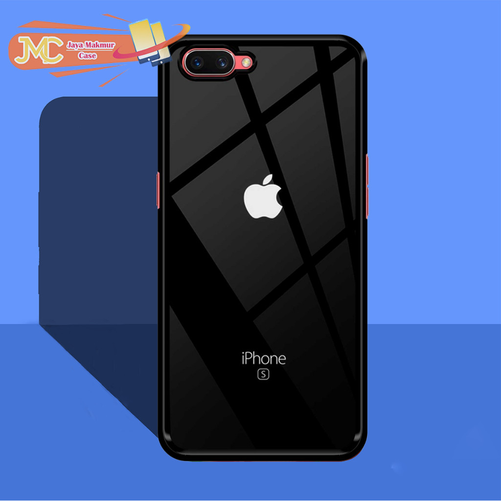 HP [Cj01] OPPO A3s A1K A5s A12 A11K A7 Case APPLE Motif Hardcase Softcase jaya makmur Case เคสล่าสุด