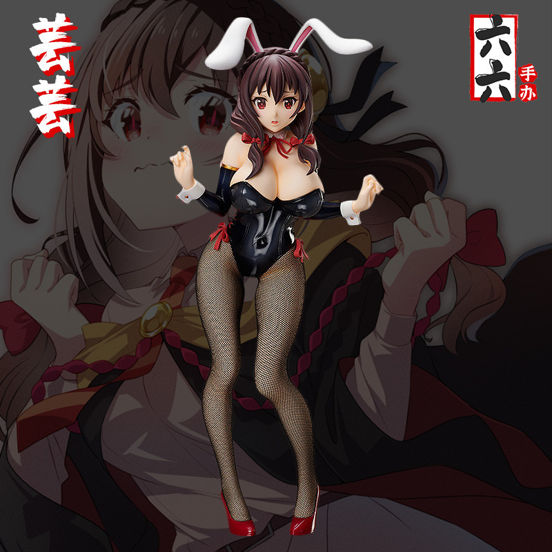Yunyun Bunny Girl Blessings สําหรับรูปโลกที่สวยงามสาวสวยอะนิเมะโมเดลเครื่องประดับสองมิติ