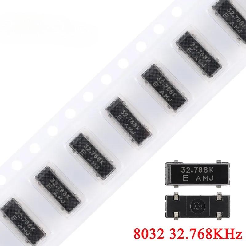10 ชิ้น/ล็อต 8032 32.768K Hz 32.768KHz 32.768 KHz SMD Passive Crystal Oscilator ± 20ppm 12.5Pf 8.0*3