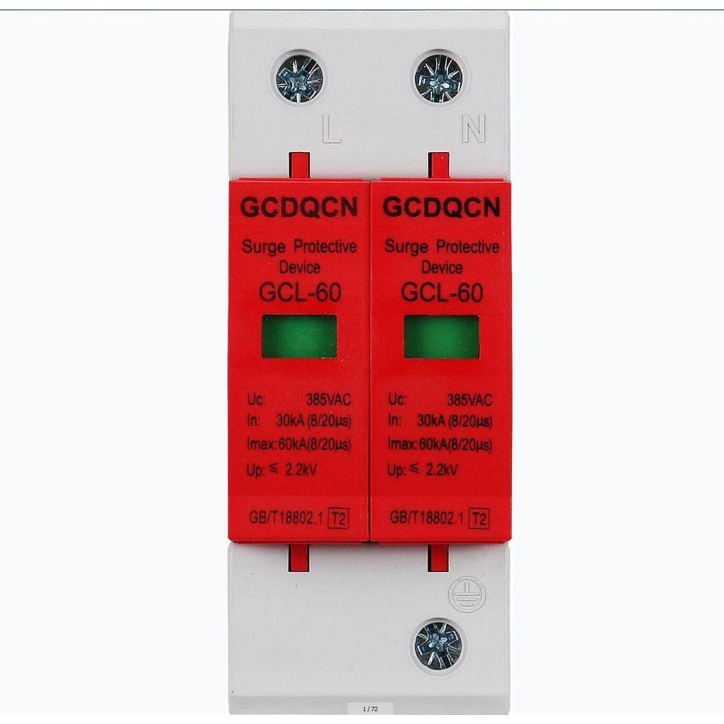 SPD 1P AC385V 20KA/40KA/60KA Surge Protector สําหรับ Solar Cells AC Solar Protection พร้อมส่งจากไทย