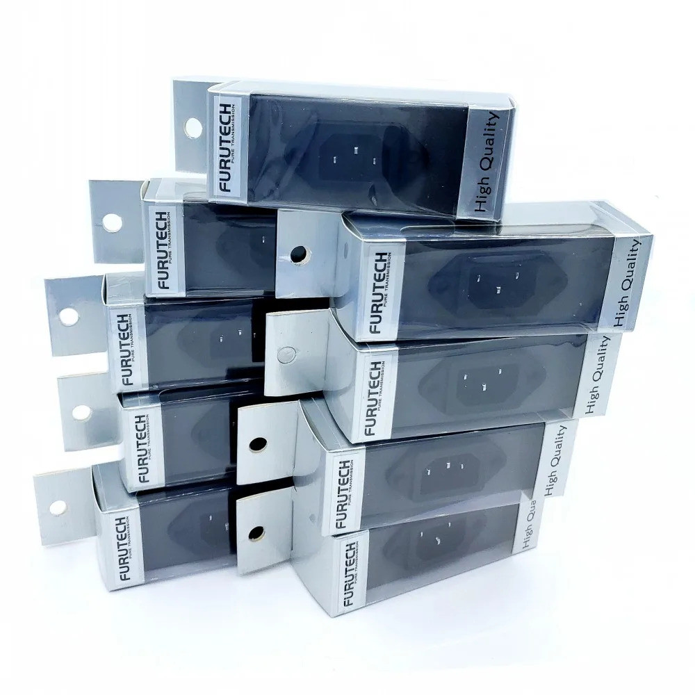 HIFI Furutech FI-06 (R) Copper Rhodium Plated Ultimate เชื่อมสามพิน IEC Inlet ยี่ห้อ