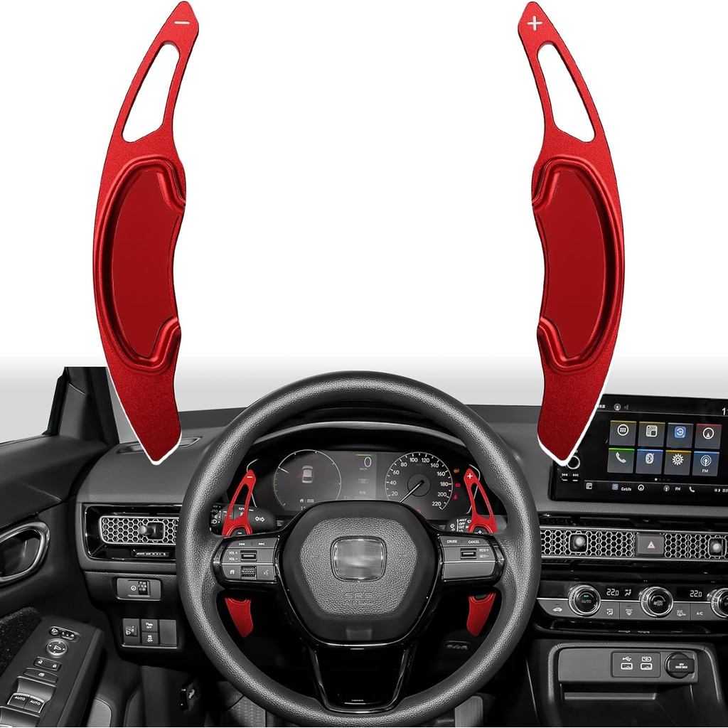 Thenice Compatible with Honda Civic Aluminium Alloy Paddle Shifters Paddle Shift Extension for 11th 