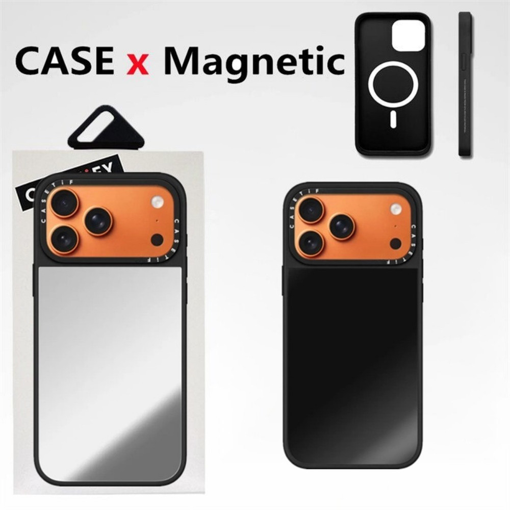 CaseTifg กระจกคุณภาพสูง N52 เคสโทรศัพท์แม่เหล็กพร้อมกล่องสําหรับ iPhone 17 16 15 14 13 12 Pro Max Plus Air ด้านข้างกล้องในตัว Ai ปุ่มปลอกกันกระแทกฝาหลัง