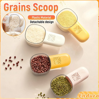 E.A Kitchen Multi-function Rice Spoon Removable Handle Moisture-proof Digging Grain Spoon 1Pc