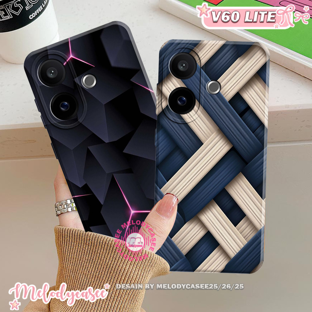 Vivo V60 Lite / V50 Lite / V40 Lite Softcase - Cool Abstract Motif Case - กันลื่น