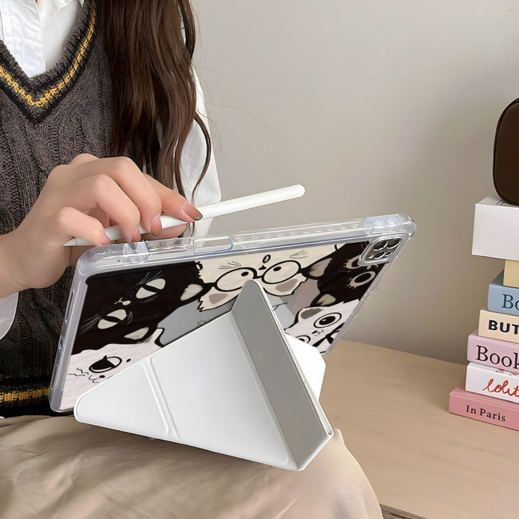 วัสดุอะคริลิค ประเภท Y case for ss Galaxy Tab S10 FE S9 S8 A9+ A8 S6Lite S7 S8+ S9 FE+ 12.4 พับได้หลายมุม - รูปที่ 6