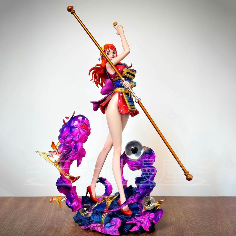 จัดส่งฟรี One Piece รุ่นหมวกฟาง Group Resonance LX Meteor Onishima Samurai Nami One Piece ตุ๊กตาตกแต่งกล่องของขวัญชนิดบรรจุกล่อง