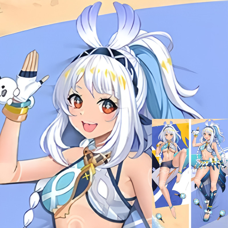 Genshin Impact Mualani Dakimakura Hing Body Case อะนิเมะหมอนปลอกหมอนอิง