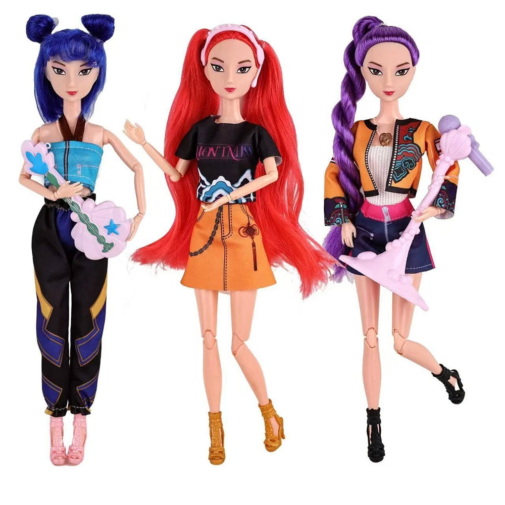 K-Pop: Demon Hunters 11 inches joints baby doll toys set