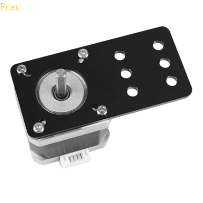 Fnau ความทนทาน NEMA17 Stepper Motor Mount Plate ติดตั้งง่าย การออกแบบมีรูพรุน