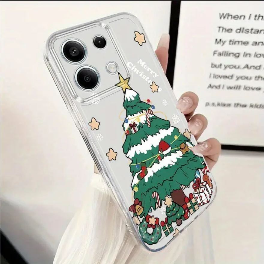 โปร่งใส TPU กรณี CHRISTMAS TREE MOTIF ชุดสําหรับ Mi10T/Mi10T Mi11 LITE/PRO/Mi13T/13T PRO/6A/8/8A PRO
