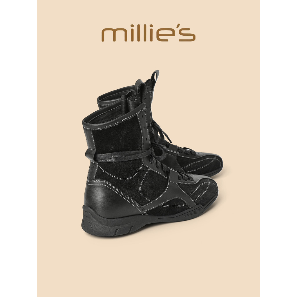 Millies Miaoli รองเท้าผู้หญิง ทรงเหลี่ยมToe แต่งกลาง แฟชั่นปี 2025