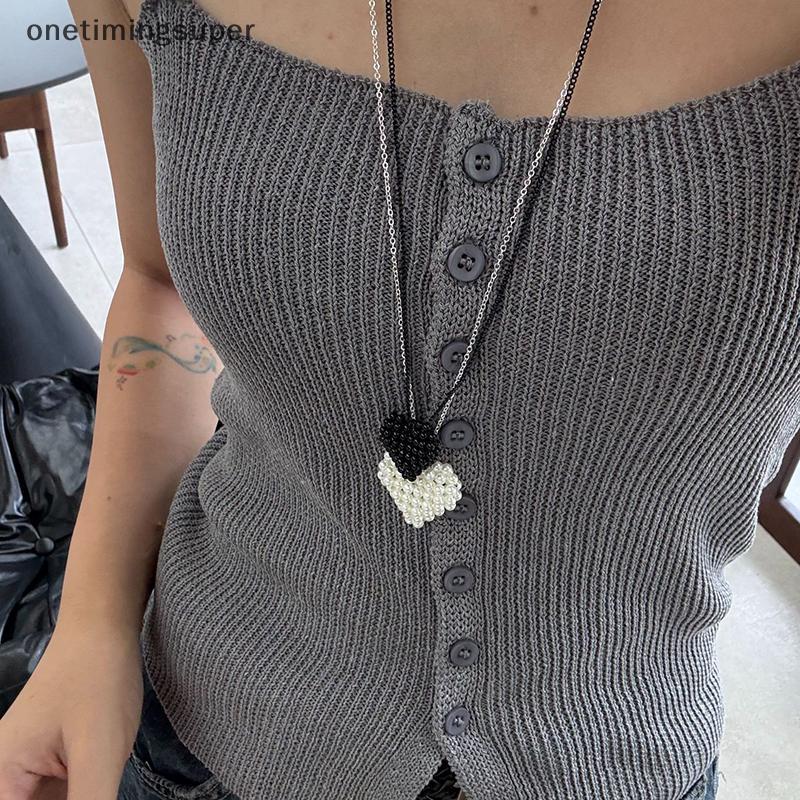 จี้สร้อยคอยาวเพอร์ลสำหรับผู้หญิงOTP