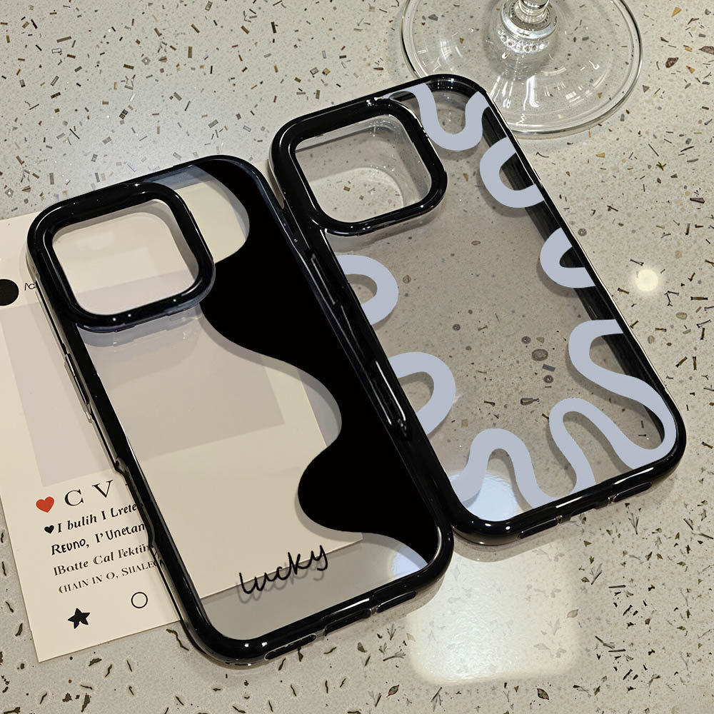 เคสโทรศัพท์ for iPhone 13 11 15 16 Pro Max Case iPhone 11 12 14 17 Pro Max 18 Pro Max Acrylic 2 in 1 อะคริลิค