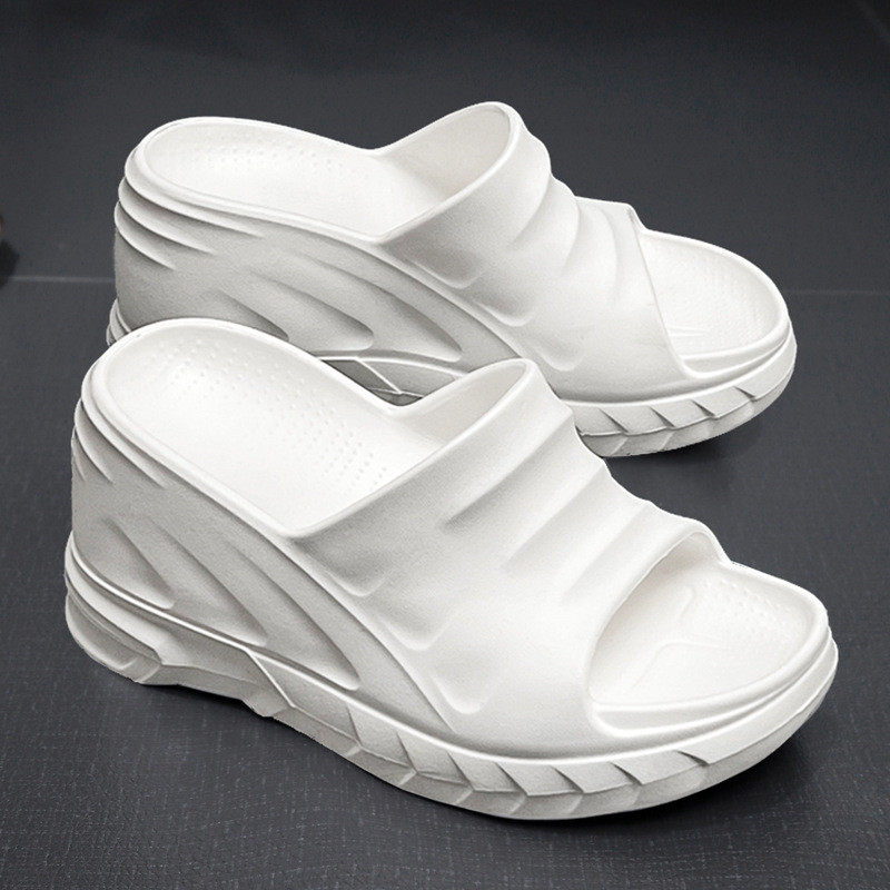 สลิปเปอร์ สลีปเปอร์ รองเท้า slipper slipper รองเท้าแตะ รองเท้าแตะ wedge heel สไตล์แฟชั่นสำหรับผู้หญิ