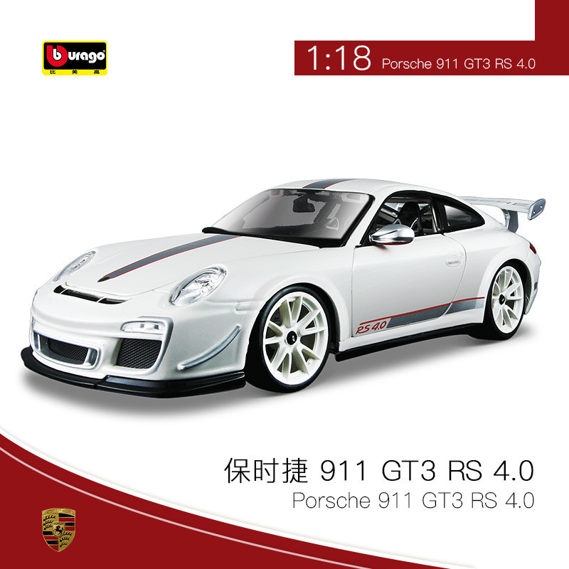 Burago Burago 1: 18 Porsche 911 โมเดลรถจําลองคอลเลกชันของขวัญของเล่นชุด C4NP