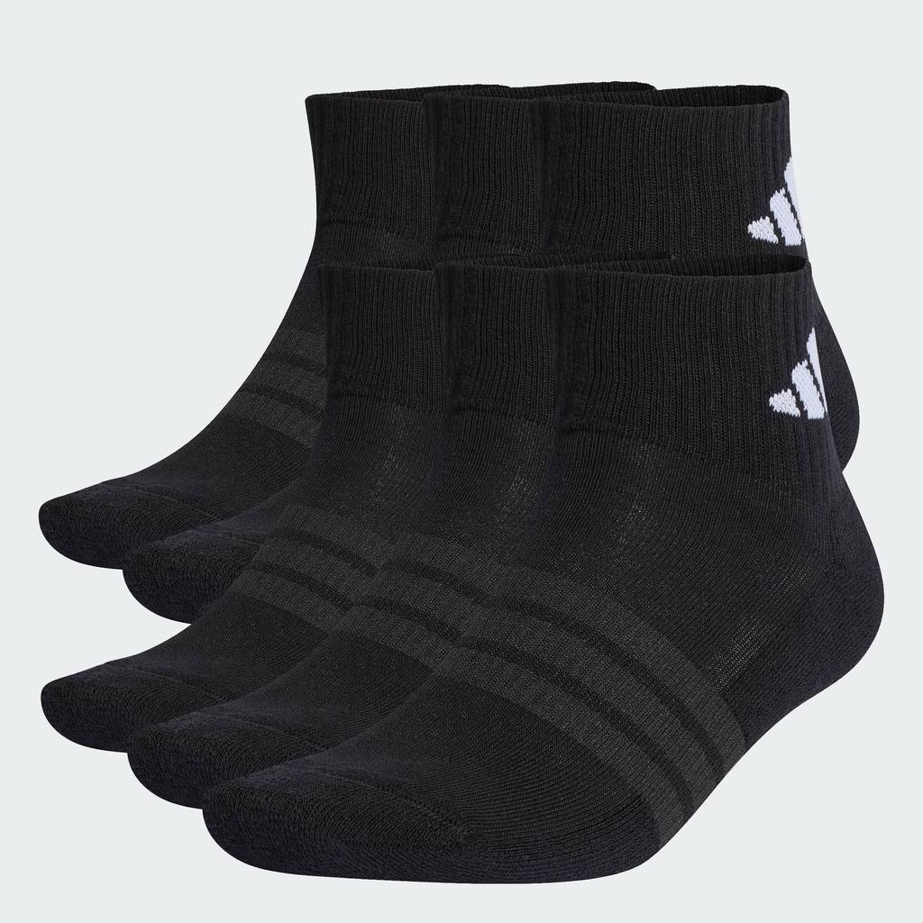 adidas Lifestyle Cushioned Essentials Ankle Socks 6 Pair Pack Unisex Black KE5496