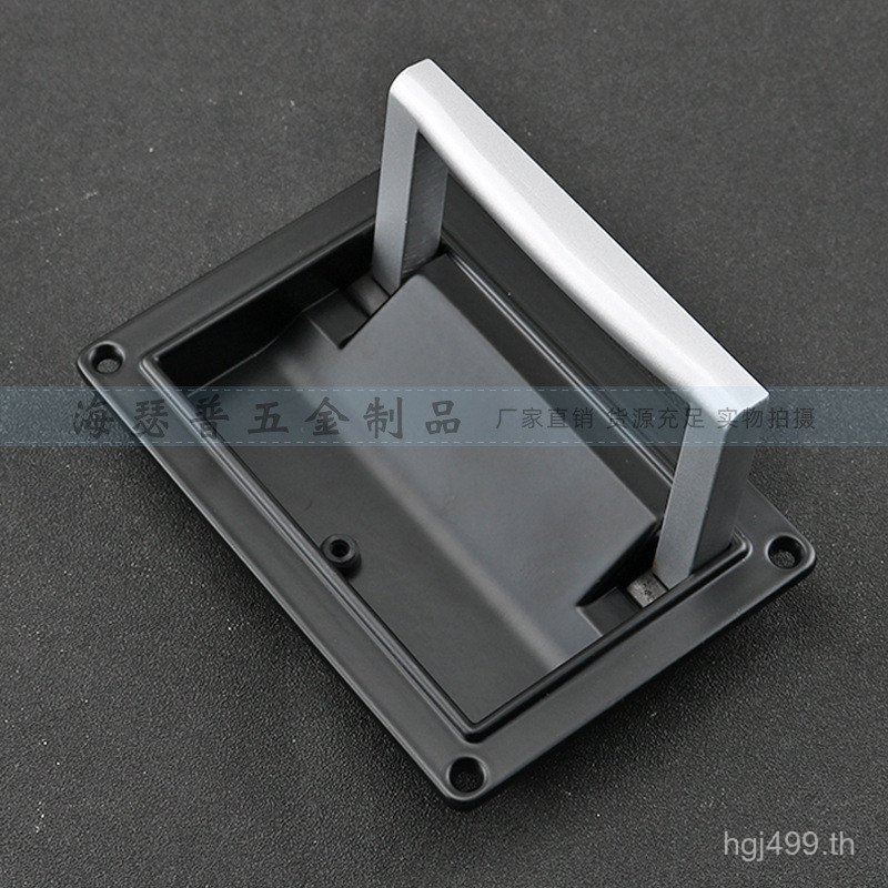 มือจับพับได้สีดําซ่อนประเภทภายนอกแบนปกปิดที่จับฝังตัว A-5003-1Z DDF5