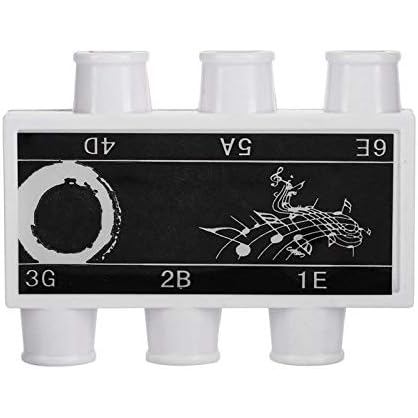 Tuner Pitch Pipe กีต้าร์โปร่งแบบพกพา String Pitch Pipe 6 โทน EBGDE สําหรับกีตาร์ไฟฟ้า/อะคูสติกพร้อมก