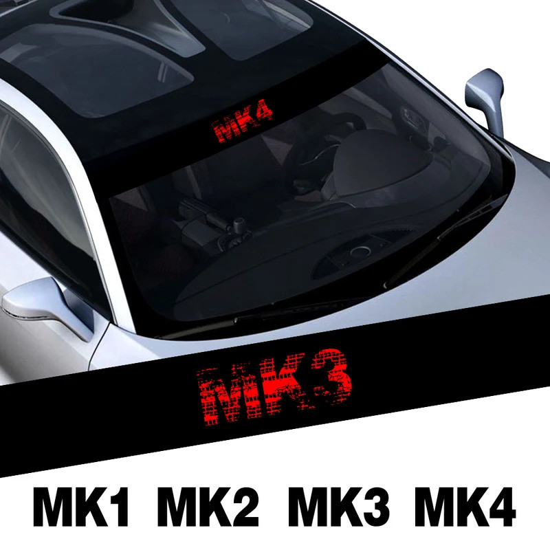 130x13 ซม.รถด้านหน้ารูปแบบกระจกสติกเกอร์ไวนิล Decal Auto ภายนอกอุปกรณ์ตกแต่งสําหรับ Ford Focus mk1 m