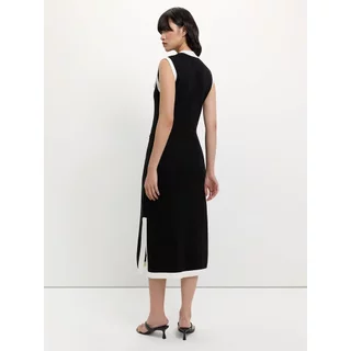 [Pomelo] เดรสถักผูกโบว์ด้านหน้า / Bow Tie Knit Dress