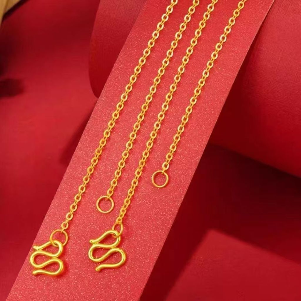 ทรายทอง O-Chain Clavicle CHAIN ลักษณะทองแฟลช O โซ่ All-Match ปรับ Live 25.12.4