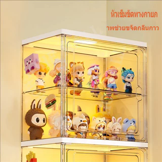 ตู้ใส่โมเดล +LED กล่องโชว์อะคริลิค Model Display Box กล่องโชว์ของสะสม