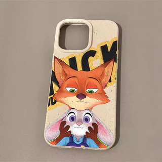 เคสไอโฟน11 ซูมหัวกระต่ายสุนัขน่ารักย่อยสลายได้นุ่มสำหรับ iPhone 17 16 13 11 12 15 14 Pro Max 7Plus 8 15 16 6s Plus XR X