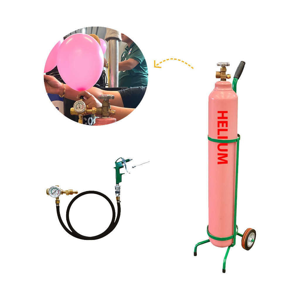 ออกใบกำกับภาษีได้ UMEGA ชุดถังฮีเลี่ยมบอลลูน UGAS รุ่น HE-1.5Q พร้อมฮีเลียมในถังและเกจ์ พร้อมส่ง พร้