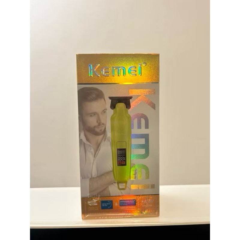 ปัตตาเลี่ยนไร้สาย Kemei KM-2284 ปัตตาเลี่ยนตัดผมไฟฟ้า สี: ดำ  ผู้ที่ต้องการฟันคมแบบช่างใช้