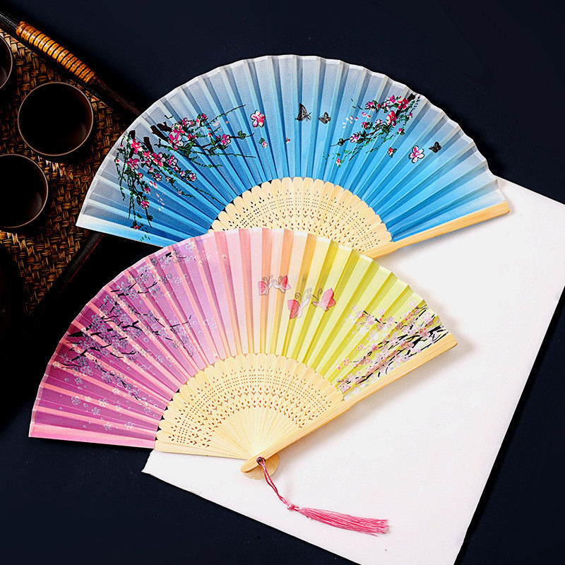 พัดลม พัดลมญี่ปุ่นคลาสสิกสไตล์จีน cd25.11.27T