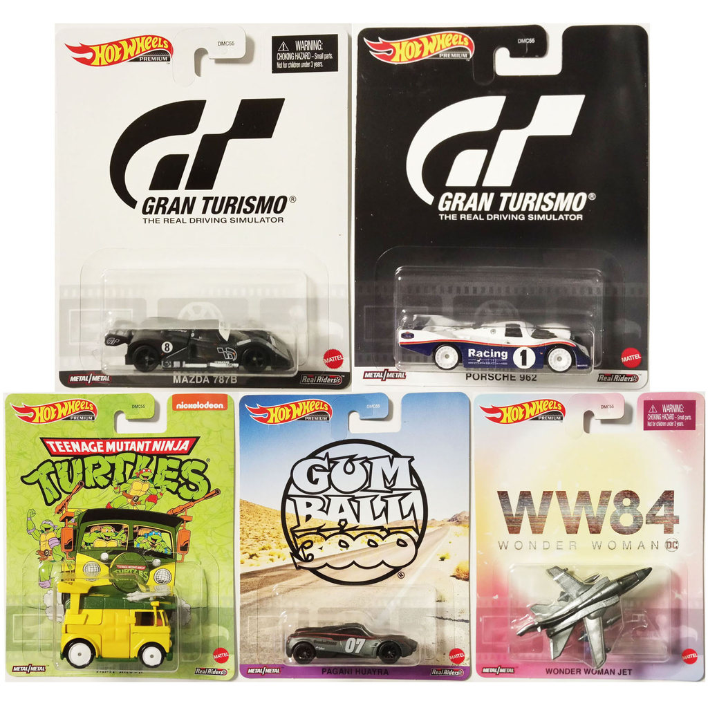 HotWheels HotWheels HotWheels วัฒนธรรมยอดนิยม Ninja Turtles 787B Porsche Pagani US Version DMC55