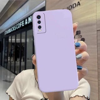 เคส For Vivo V2026 / V2027 / V2029 / V2032 / V2043 / V2048 TPU YTCS เคสมือถือเรียบขอบตรงสีเดียว