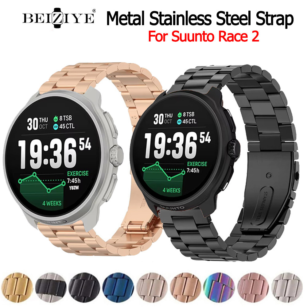 สาย  สำหรับ  Suunto Race 2 สายนาฬิกาข้อมือ สแตนเลส สำหรับ สำหรับ  Suunto Race 2 สาย นาฬิกาอัฉริยะ