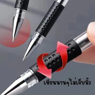 20/100 ชิ้น ราคาถูกสุด ปากกาเจล 0.5mm แบบหัวปกติ และหัวเข็ม สีน้ำเงิน สีดำ สีแดง ปากกาหมึกเจลอย่างดี เขียนลื่น ไม่สะดุด