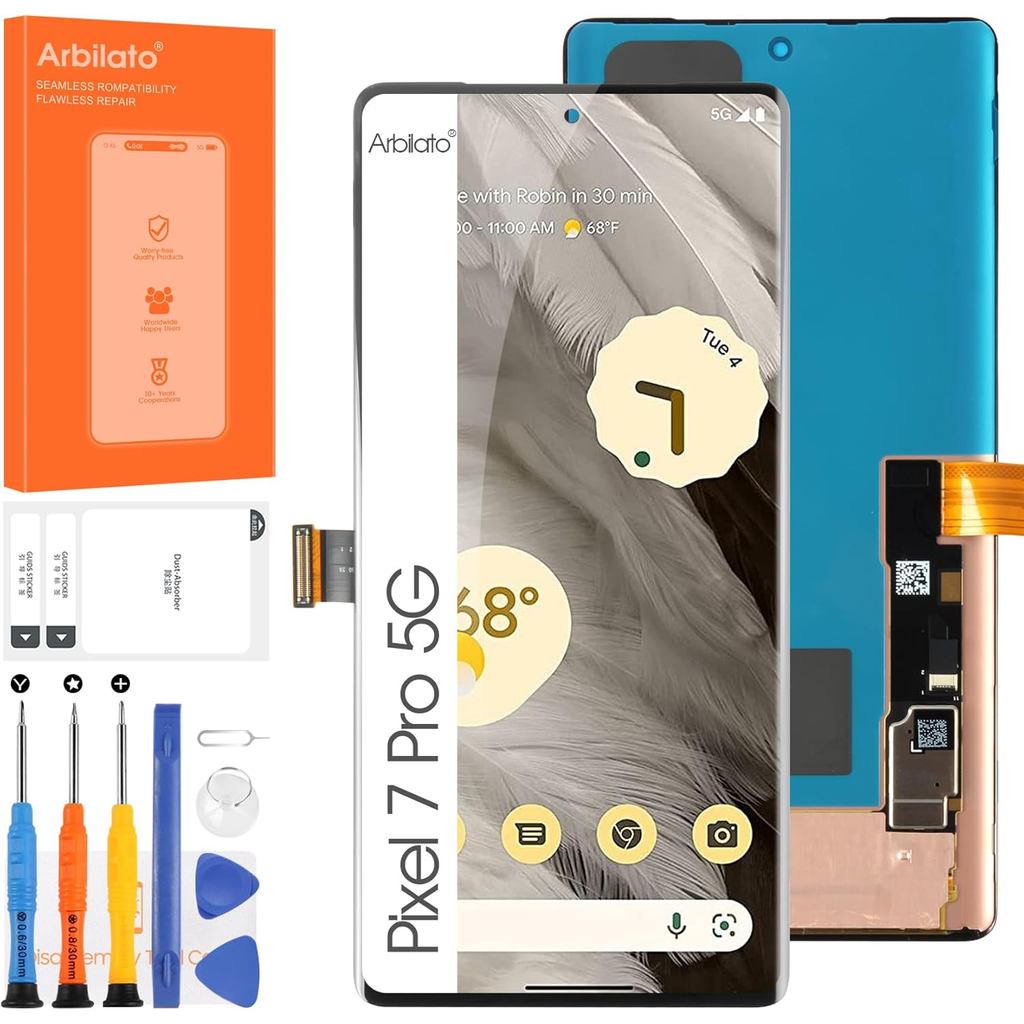 OLED Screen for Google Pixel 7 Pro 5G Screen Replacement for Pixel 7 Pro LCD Screen GP4BC,GE2AE Touc