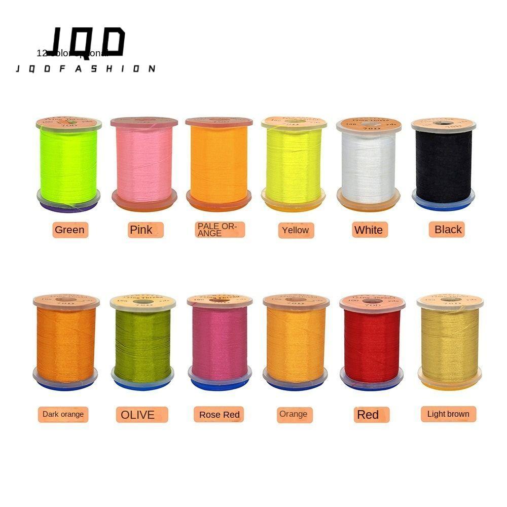 JQD Fly Fishing Line, Thread Spool Super Strong Fly Tying Thread line, Fly Bass Salmon Fishing Line