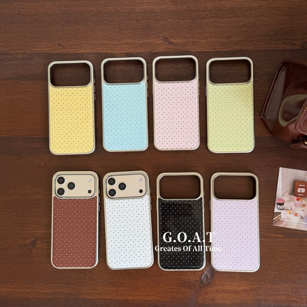 GOATปลอกคลื่นขนาดเล็กแปดสีสําหรับiPhone 17 Pro Max iPhone 17 16 15 14 13 Pro Max Anti-Fallป้องกันปกหลัง