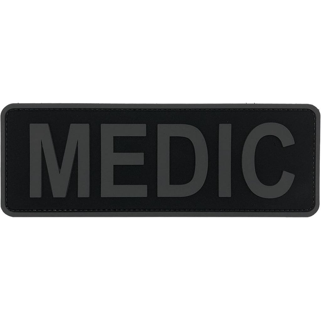 Medic Patch PVC Patch with Hook Fastener Back for Cap Hat Vest Jacket Clothing Bag Backpack Plate Ca
