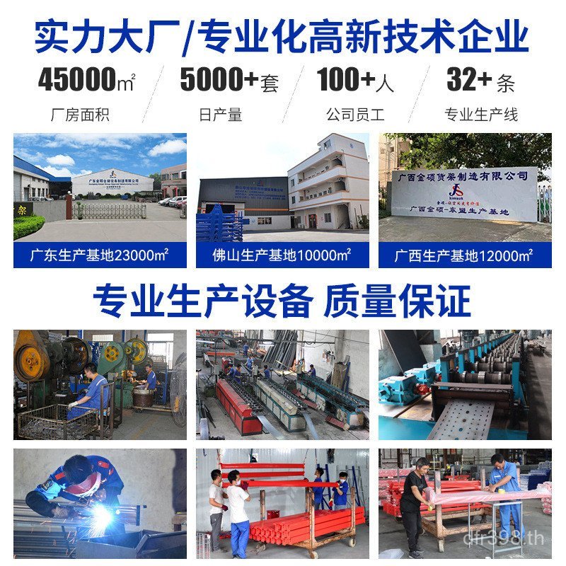 Jinshuo Medium-Sized Express Assembly Warehouse Rack Multi-Layer Blue KG Goods Rack ขายส่งชั้นวาง 20