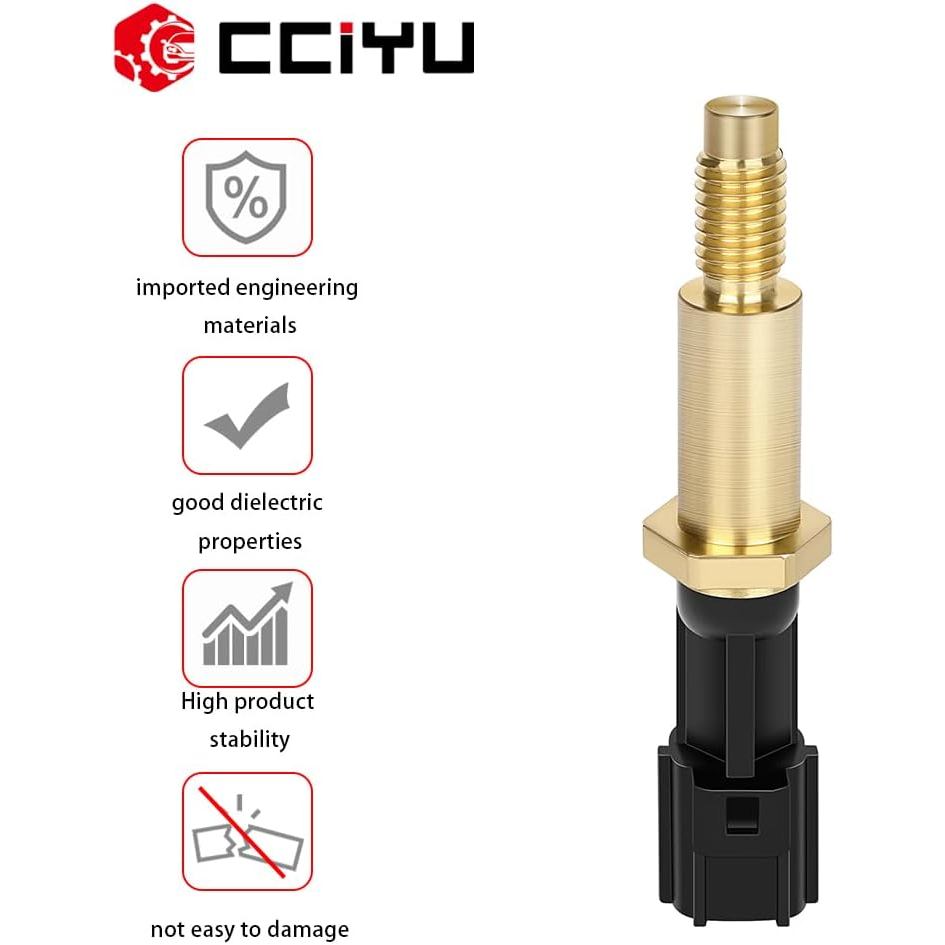 cciyu Cylinder Head Temperature Sensor for Ford Focus (2003-2011), Fusion (2006-2015), Ranger (2001-