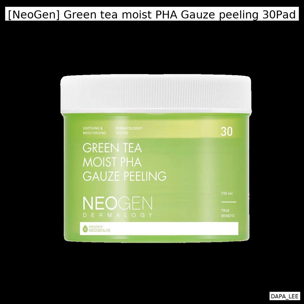 [NeoGen] Green tea humid PHA Gauze Peel 30Pad / Exfoliating, Hydrati by DAPA_LEE