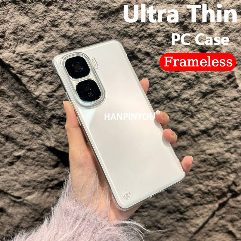 Ultra Thin Simple Clear Frameless สําหรับ vivo iQOO Neo 11 10 9 9s Pro Plus Neo11 โปร่งใส Hard PC ฝาหลังกล้อง Protector เคสกันกระแทก